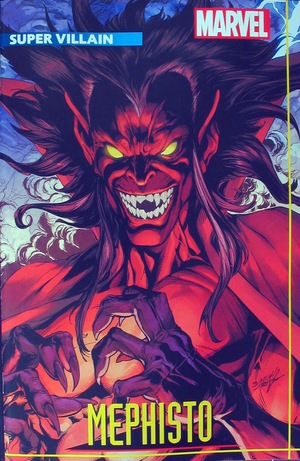 [Heroes Reborn (series 3) No. 1 (1st printing, variant connecting Trading Card cover: Mephisto - Mark Bagley)]
