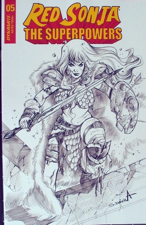 [Red Sonja: The Superpowers #5 (Bonus FOC Incentive B&W Cover - Sergio Davila)]