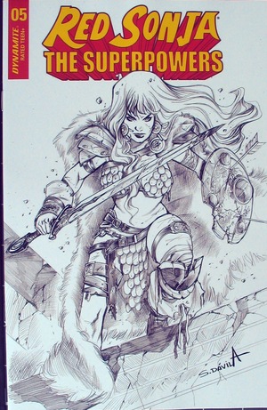 [Red Sonja: The Superpowers #5 (Bonus FOC Incentive B&W Cover - Sergio Davila)]