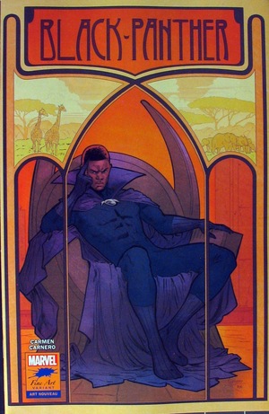 [Black Panther (series 7) No. 25 (variant Fine Art cover: Art Nouveau - Carmen Carnero)]