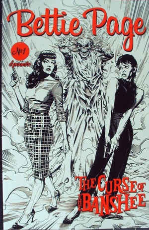 [Bettie Page - The Curse of the Banshee #1 (Retailer Incentive B&W Cover - Stephen Mooney)]