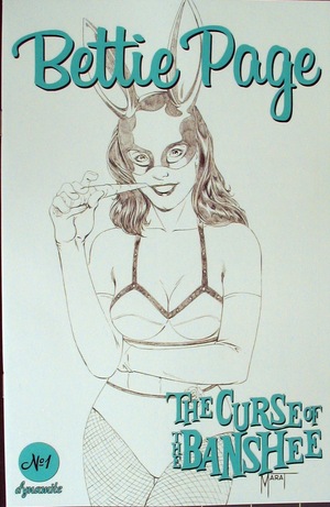 [Bettie Page - The Curse of the Banshee #1 (Retailer Incentive Pencils Sketch Cover - Marat Mychaels)]