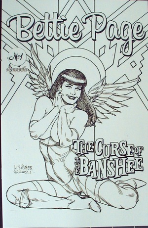 [Bettie Page - The Curse of the Banshee #1 (Retailer Incentive Sketch Cover - Joseph Michael Linsner)]