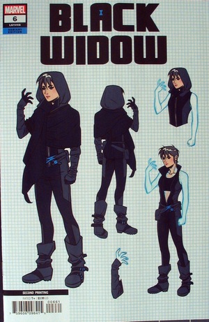 [Black Widow (series 9) No. 6 (2nd printing, variant character design cover - Elena Casagrande)]