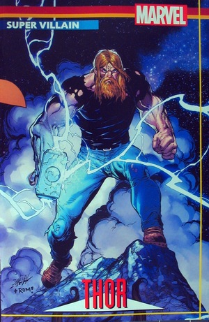 [Heroes Reborn (series 3) No. 7 (variant connecting Trading Card cover: Thor - Mark Bagley)]