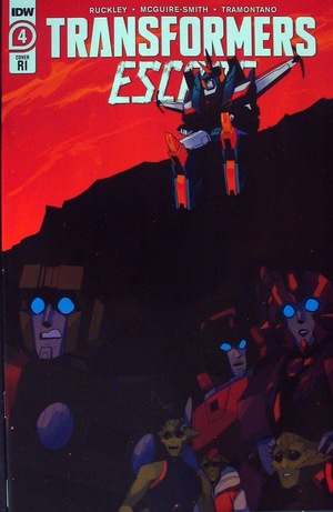 [Transformers: Escape #4 (Retailer Incentive Cover - Red Powell)]