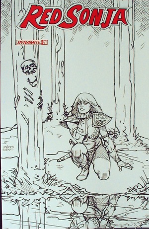 [Red Sonja (series 8) Issue #28 (Retailer Incentive Sketch Cover - Joseph Michael Linsner)]