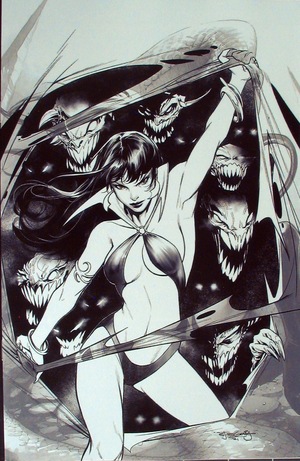 [Vengeance of Vampirella (series 2) #19 (Bonus FOC Incentive B&W Cover - Stephen Segovia)]