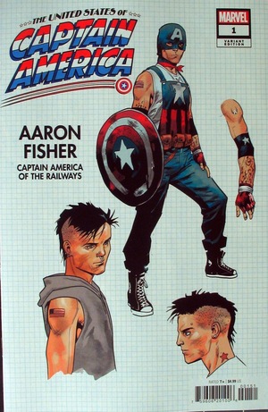 [United States of Captain America No. 1 (variant character design cover - Jan Bazaldua)]