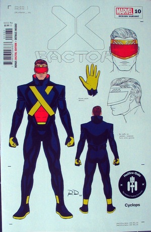 [X-Factor (series 4) No. 10 (1st printing, variant character design cover - Russell Dauterman)]