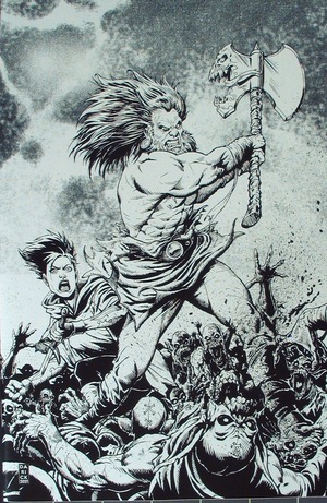 [Barbaric #1 (1st printing, variant virgin B&W cover - Darick Robertson)]