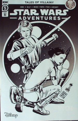 [Star Wars Adventures (series 2) #5 (Retailer Incentive B&W Cover - Francesco Francavilla)]