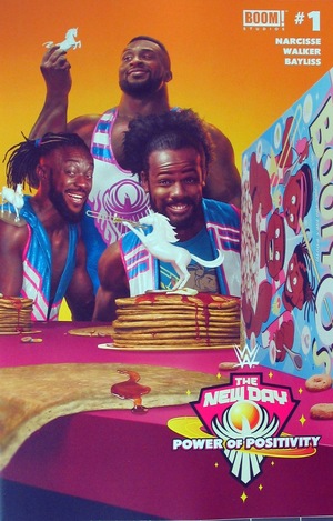 [WWE - The New Day: Power of Positivity #1 (variant connecting cover - Rahzzah)]