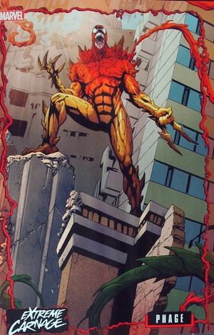 [Extreme Carnage No. 3: Phage (variant connecting Trading Card cover: Phage, Jeff Johnson)]