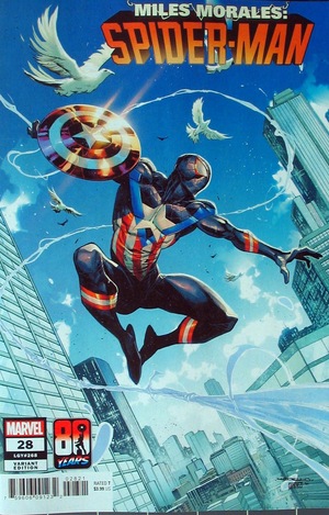 [Miles Morales: Spider-Man No. 28 (variant 80 Years of Captain America cover - Iban Coello)]