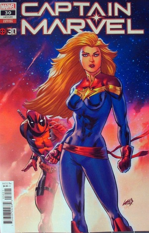 [Captain Marvel (series 11) No. 30 (variant Deadpool 30th Anniversary cover - Rob Liefeld)]