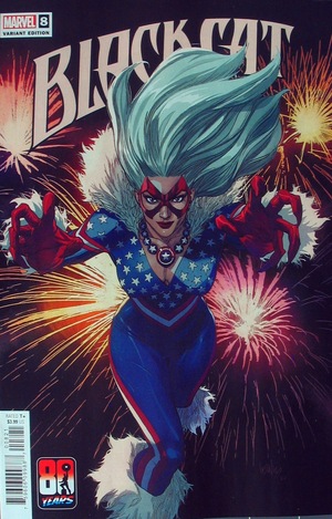 [Black Cat (series 3) No. 8 (variant 80 Years of Captain America cover - Leinil Francis Yu)]