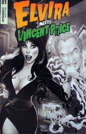 [Elvira Meets Vincent Price #1 (Cover J - John Royle B&W Incentive)]