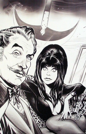 [Elvira Meets Vincent Price #1 (Cover Q - Juan Samu B&W Virgin Incentive)]