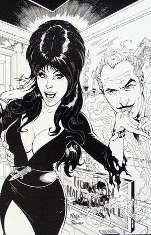 [Elvira Meets Vincent Price #1 (Cover R - John Royle B&W Virgin Incentive)]