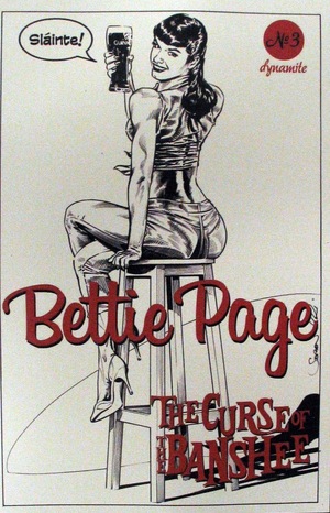 [Bettie Page - The Curse of the Banshee #3 (Cover F - Stephen Mooney B&W Incentive)]