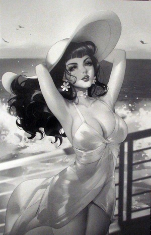 [Bettie Page - The Curse of the Banshee #3 (Cover T - Leirix Li B&W Virgin Incentive)]