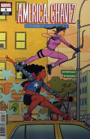 [America Chavez - Made in the USA No. 5 (variant cover - Natacha Bustos)]