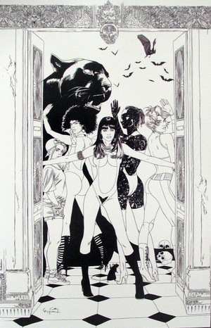 [Sacred Six #12 (Cover N - Ergun Gunduz B&W Virgin Incentive)]