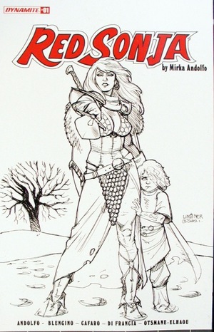 [Red Sonja (series 9) Issue #1 (1st printing, Cover J - Joseph Michael Linsner Sketch Incentive)]