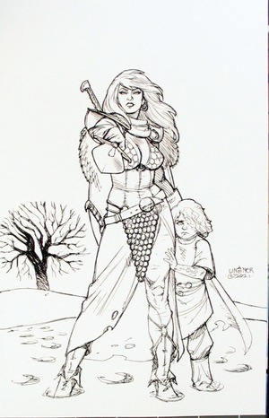 [Red Sonja (series 9) Issue #1 (1st printing, Cover M - Joseph Michael Linsner Virgin Sketch Incentive)]