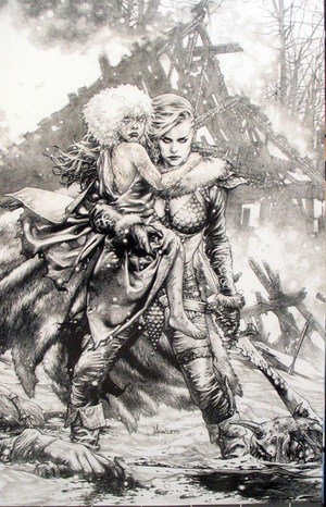 [Red Sonja (series 9) Issue #1 (1st printing, Cover U - Jay Anacleto B&W Virgin Incentive)]
