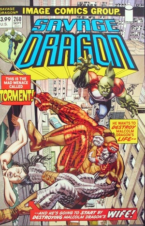 [Savage Dragon (series 2) #260 (variant retro trade dress cover - misprint edition)]