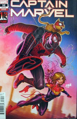 [Captain Marvel (series 11) No. 32 (variant 10 Years of Miles Morales cover - David Nakayama)]