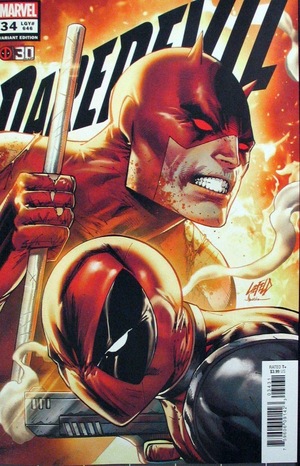 [Daredevil (series 6) No. 34 (variant 30 Years of Deadpool cover - Rob Liefeld)]