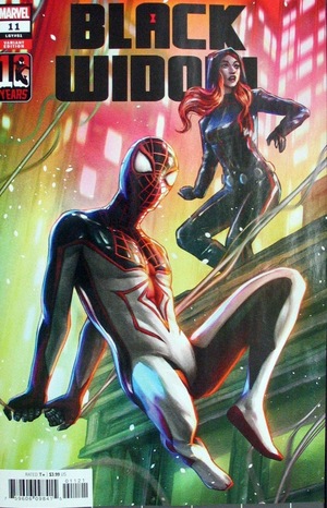 [Black Widow (series 9) No. 11 (variant 10 Years of Miles Morales cover - Ejiwa Ebenebe)]