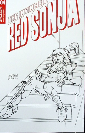 [Invincible Red Sonja #4 (Cover I - Joseph Michael Linsner Sketch Incentive)]