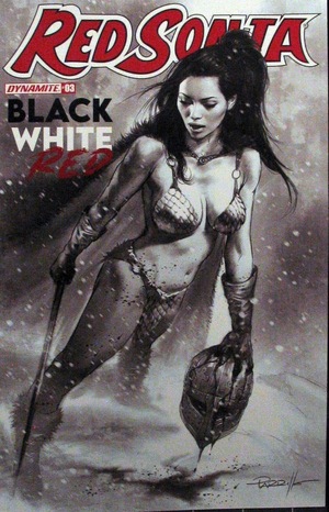 [Red Sonja: Black White Red #3 (Cover H - Lucio Parrillo B&W Incentive)]