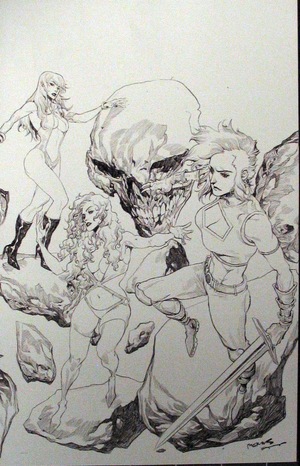 [Sacred Six #11 (Cover Q - Raymund Bermudez Virgin B&W Incentive)]