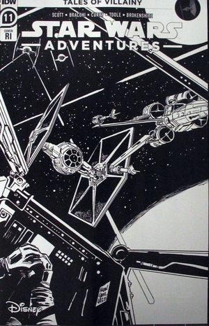 [Star Wars Adventures (series 2) #11 (Retailer Incentive Cover - Francesco Francavilla B&W)]