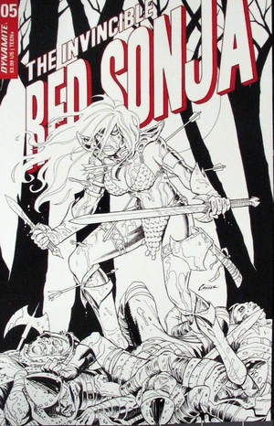 [Invincible Red Sonja #5 (Cover G - Amanda Conner B&W Incentive)]