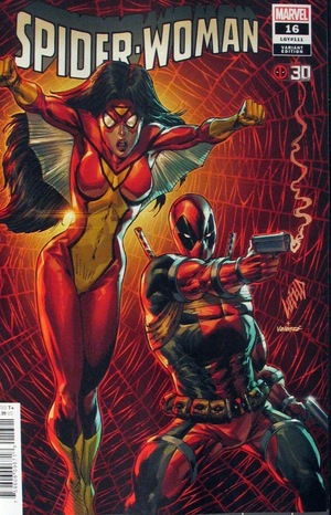 [Spider-Woman (series 7) 16 (variant 30 Years of Deadpool cover - Rob Liefeld)]