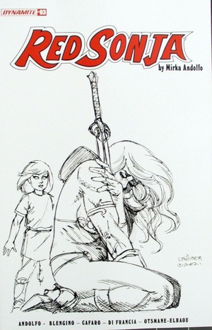 [Red Sonja (series 9) Issue #3 (Cover H - Joseph Michael Linsner B&W Incentive)]