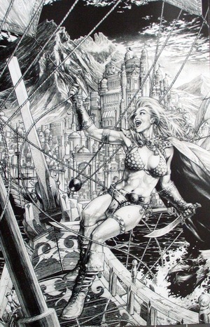 [Red Sonja (series 9) Issue #3 (Cover O - Jay Anacleto Virgin B&W Incentive)]