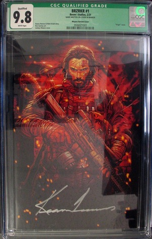 [BRZRKR #1 (1st printing, variant virgin cover - Jonboy Meyers, CGC Qualified Grade 9.8 - signed by Keanu Reeves) ]