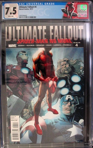 [Ultimate Fallout No. 4 (1st printing, standard cover - Mark Bagley, CGC Universal Grade 7.5)]