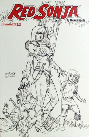 [Red Sonja (series 9) Issue #4 (Cover H - Joseph Michael Linsner B&W Incentive)]