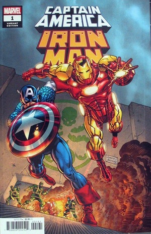 [Captain America / Iron Man No. 1 (1st printing, variant cover - Dan Jurgens & Brett Breeding)]