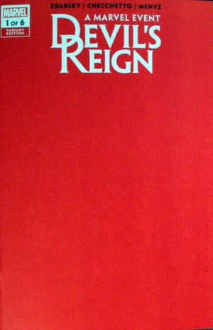 [Devil's Reign No. 1 (variant blank red cover)]