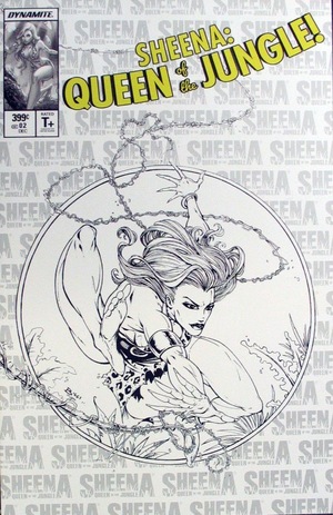 [Sheena - Queen of the Jungle (series 4) #2 (Cover P - Jason Biggs McFarlane Homage B&W Incentive)]