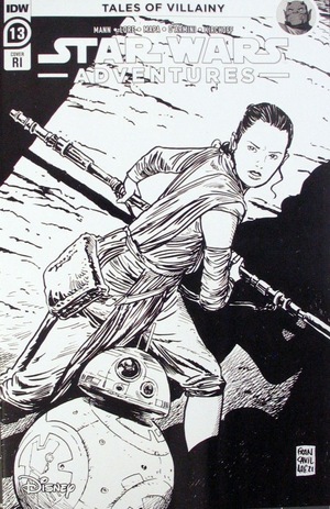 [Star Wars Adventures (series 2) #13 (Retailer Incentive Cover - Francesco Francavilla B&W)]